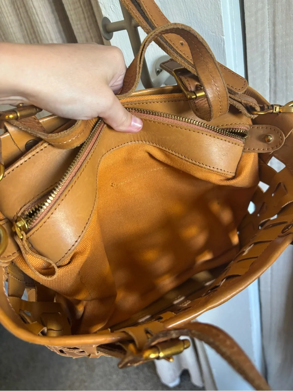 AmeriLeather Woven Basket Purse - Picture 14 of 14